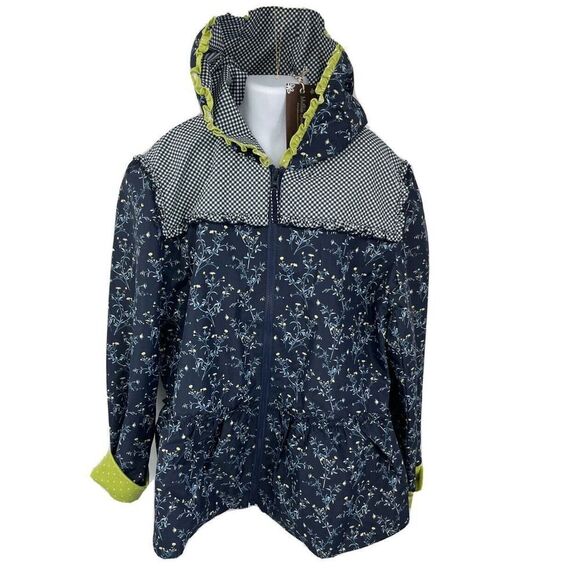 NewMatilda Jane Girls Blue Hooded Jacket Size 16 Floral Enchanted Garden - Picture 10 of 15